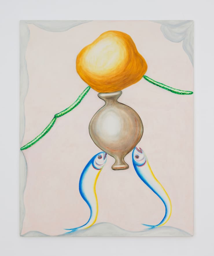 Shigeru Hasegawa The Sower (male), 2020 Oil on cotton 63 3/4 x 51 1/8 in 162 x 130 cm