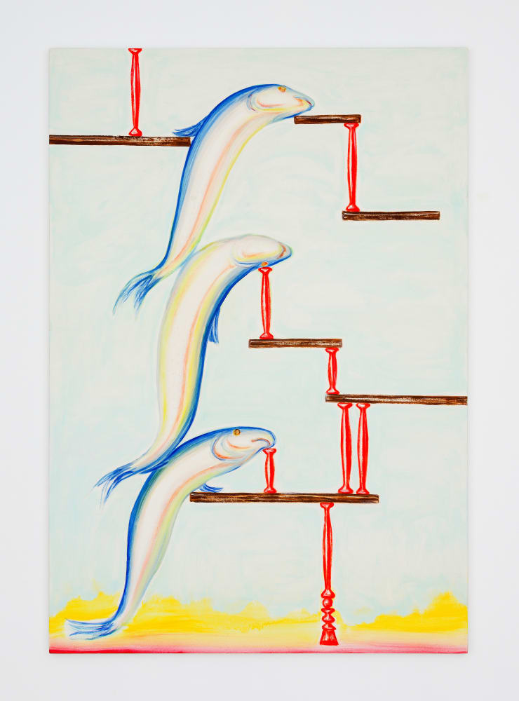 Shigeru Hasegawa Oil on cotton 63 3/4 x 44 1/8 in 162 x 112 cm