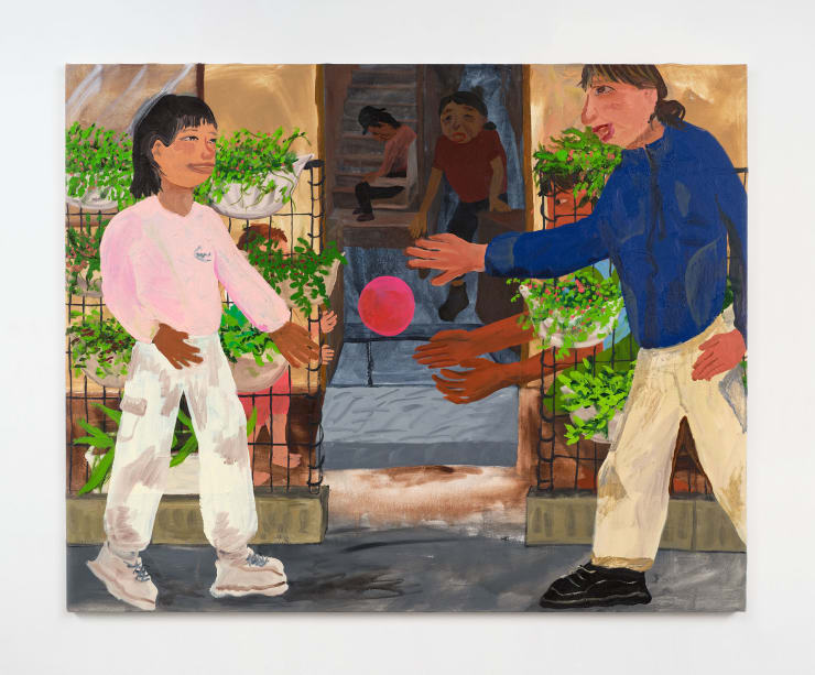 Kyoko Idetsu 10480 Household /１０４８０世帯, 2023 Oil on canvas 51 1/4 x 63 3/4 in 130.3 x 162 cm