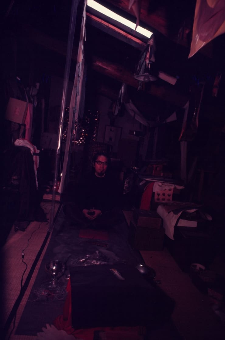 Mitsutoshi Hanaga Matsuzawa Yutaka at His Psi Zashiki Room in Shimo Suwa, Japan, n.d. Inkjet color print on Epson paper. Paper size: 14 x 11 in (35.7 x 27.8 cm)