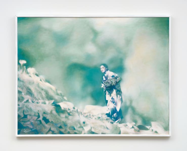 Sawako Goda Missing Person, 1997 Oil on canvas, framed 35 7/8 x 46 in (91.1 x 116.7 cm)