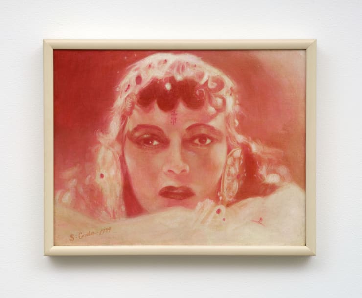 Sawako Goda Annabella アンナベラ, 1989 Oil on canvas, framed 12 1/2 x 16 1/8 in (31.8 x 41 cm)