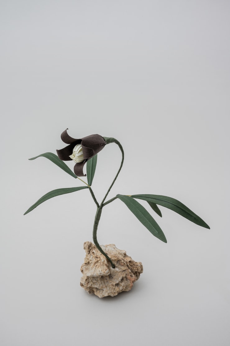 Megumi Shinozaki: edenworks Clematis, 2020 Paper, Wire, Stone
