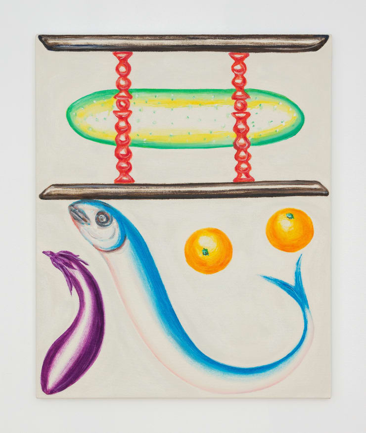 Shigeru Hasegawa 悪 / evil, 2022 Oil on cotton 25 3/4 x 20 7/8 in 65.4 x 53 cm