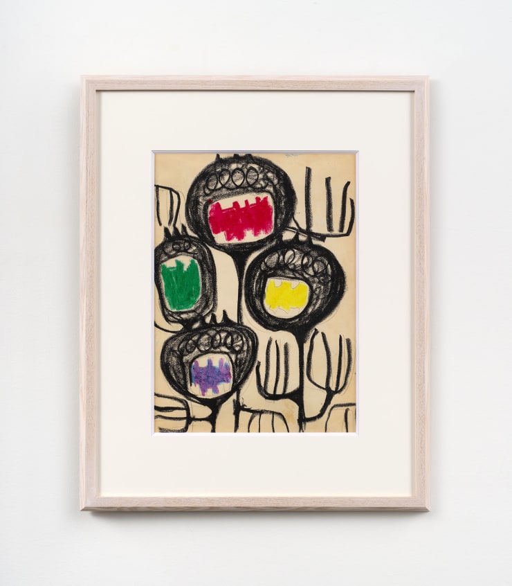 Saori (Madokoro) Akutagawa Untitled (B-7/21) Oil pastel on paper 14 3/8 x 10 3/8 in 36.5 x 26.4 cm