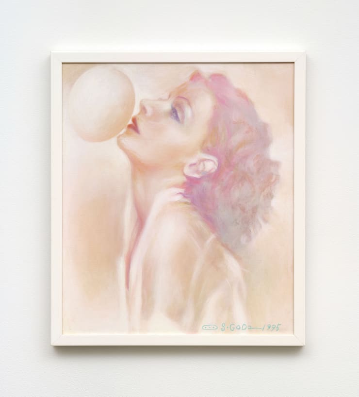 Sawako Goda Untitled タイトル無し, 1995 Oil on canvas, framed 20 7/8 x 17 7/8 in (53 x 45.5 cm)