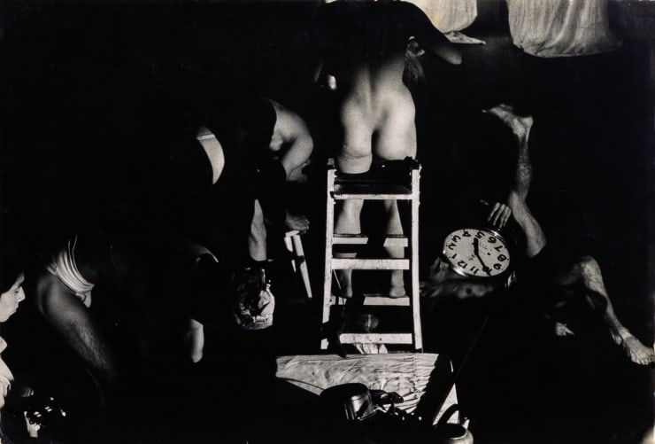 Tatsumi Hijikata - Archive Photograph by unknown: レダ, Leda, 1962 11 3/4 x 16 1/2 in 29.8 x 42 cm