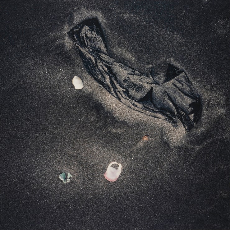 Shomei Tomatsu Plastics, Kujukuri Beach, Chiba, 1988-89/1989 Chromogenic print 16-1/2 x 16-1/2 inches 41.9 x 41.9 cm