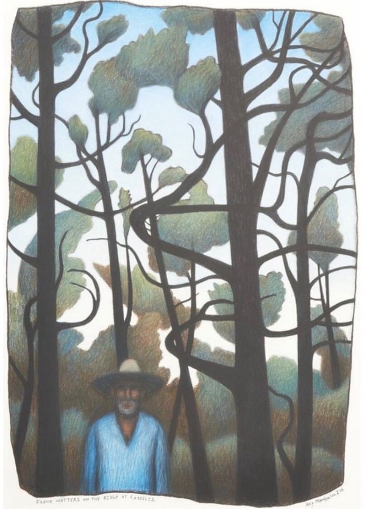 Reg Mombassa, Frank Watters on the Ridge at Cassilis, 2004