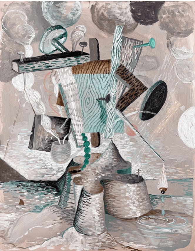 Emerald Group, 2023 Oil on panel 42 x 34 cm