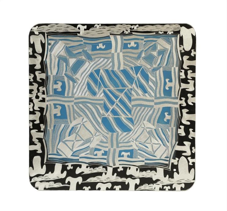 Waŋupini, 2024 Etched aluminium 75 x 75 cm