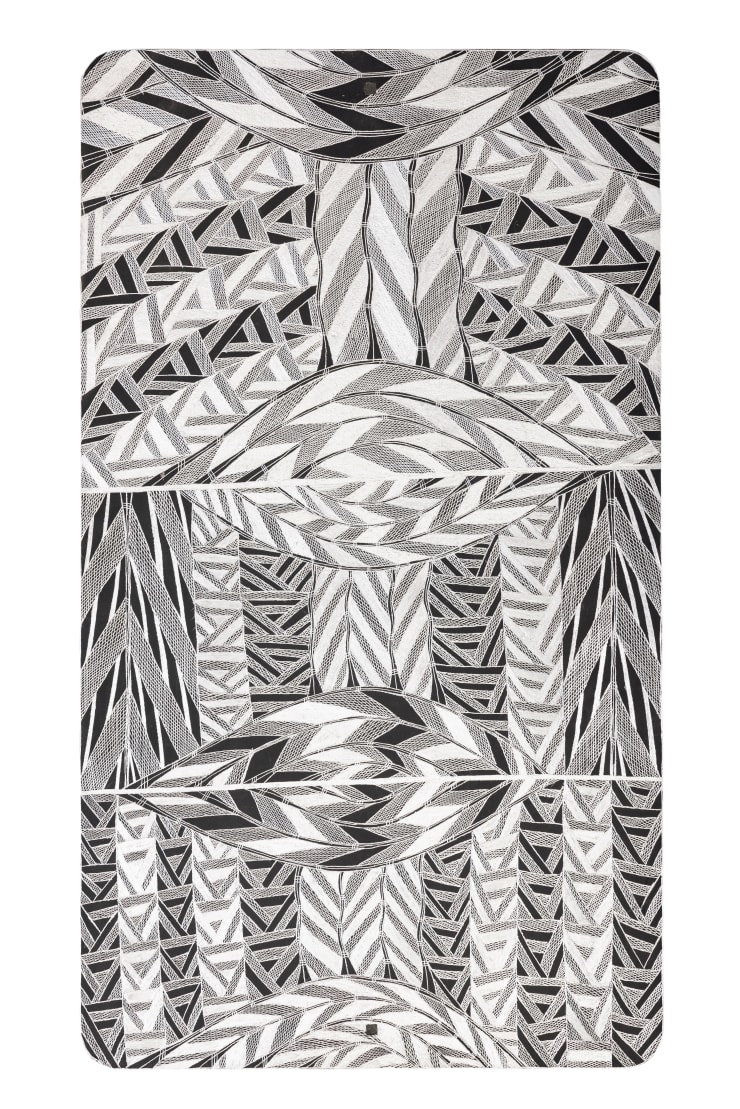 Darraŋgi, 2023 Etched Aluminium 105 x 60 cm