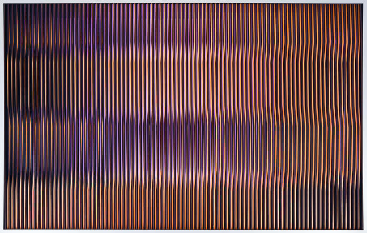 Midnight Slipstream, 2023 Acrylic, steel and aluminium 109 x 174 x 8cm