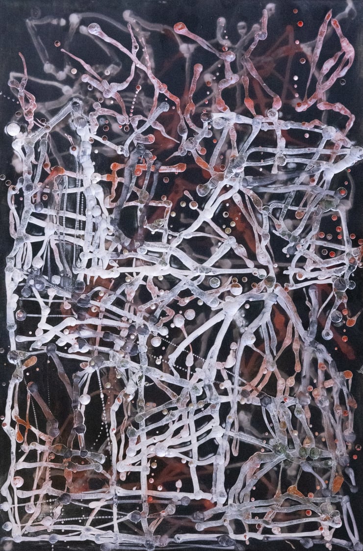 Ancient, 2023 Acrylic on engraved acrylic 60 x 40 cm
