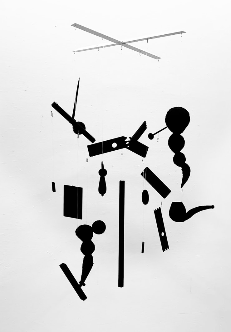 Dynamic Void, 2025 Synthetic polymer on wood, foam, polystyrene and monofiliment 79 x 56 x 58 cm