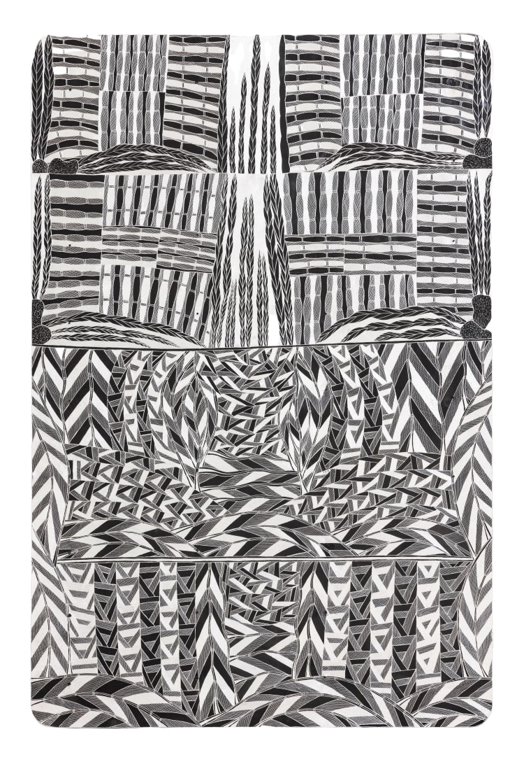 Yalata, 2023 Etched aluminium 180 cm x 120cm