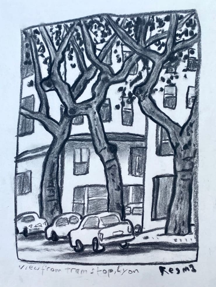 Reg Mombassa, View From Tram Stop Lyon