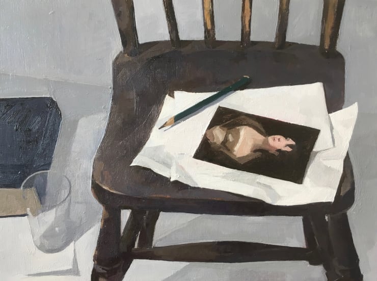 Chair with Raeburn Postcard