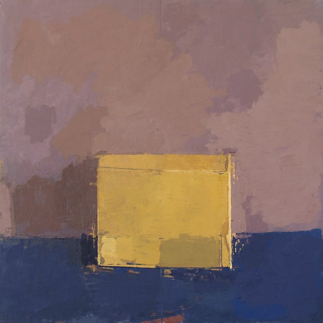 Joe Morzuch Yellow Box, 2020 Oil on linen 43.5 x 43.5 x 4 cm