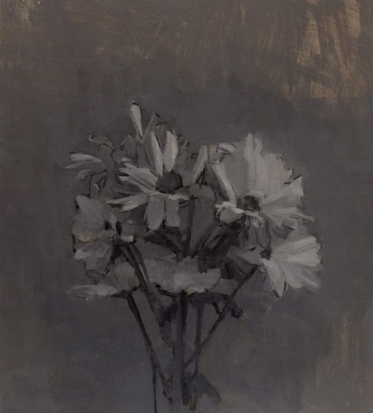 John Murphy-Woolford Chrysanthemum Memories, 2021 Oil on board 31 x 28cm