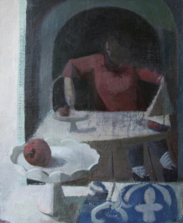 Clare Haward, Figure in Red, 2022