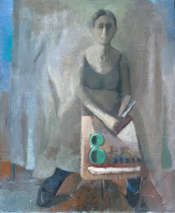 Clare Haward, Artist with Palette, 2021