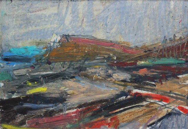 Craig Jefferson Edinburgh Landscape 2, 2019 Oil pastel on card 14 x 20 cm