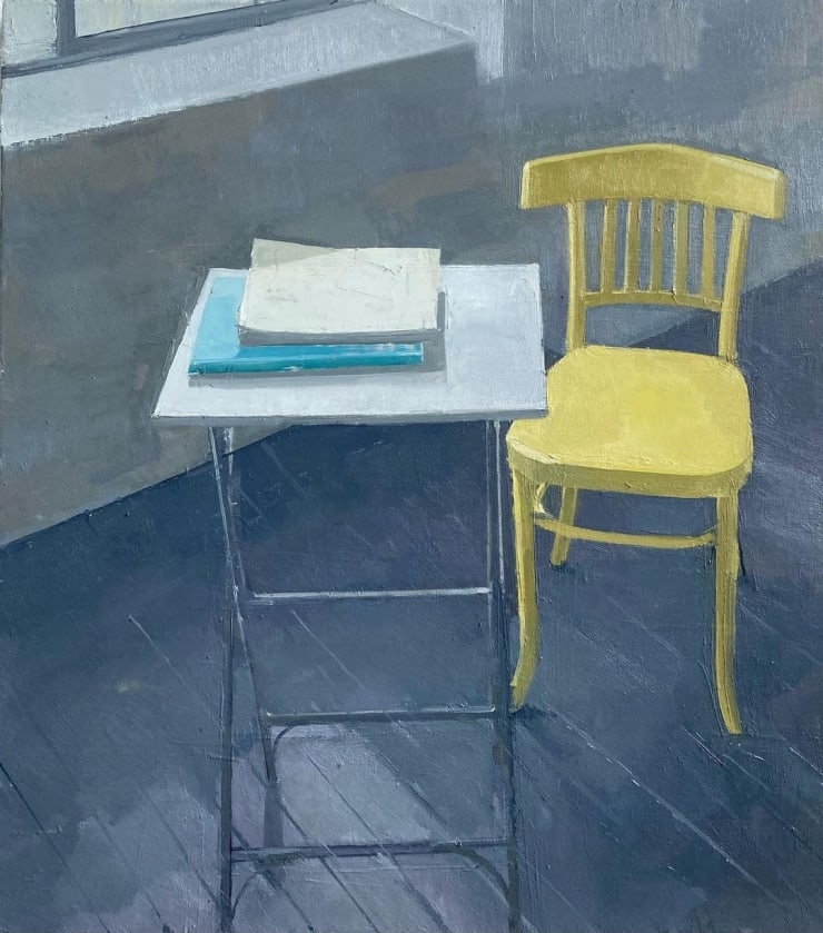 Yellow Chair and Books