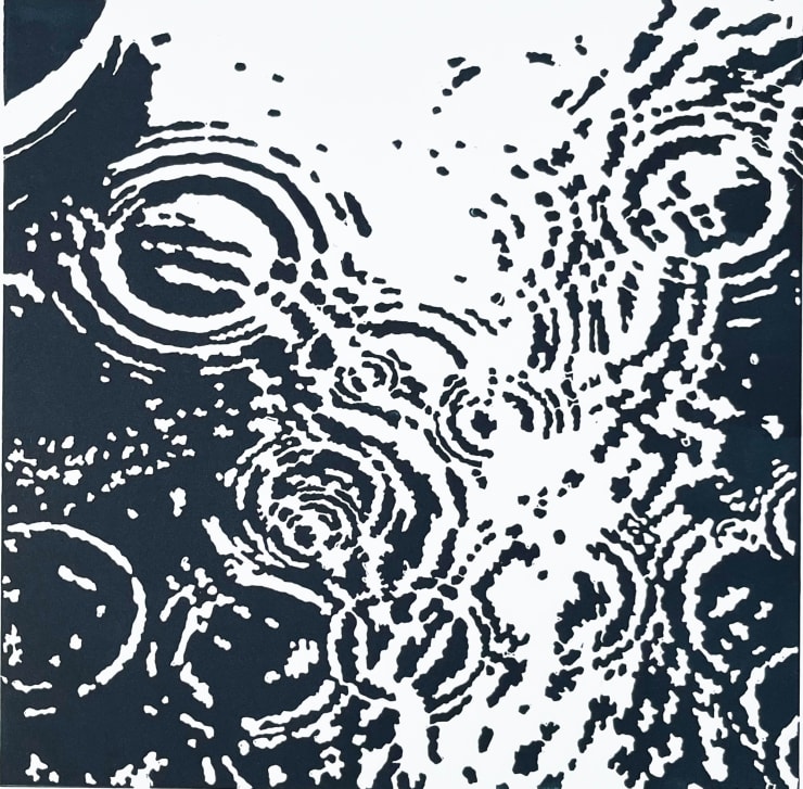 Andrew Carter London Rain Linocut Somerset Satin 300gm 39 x 39cm