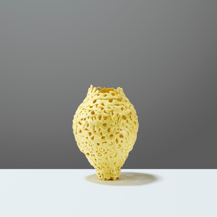 Mimi Joung Sunrise in Lemon Yellow, 2021 Porcelain 24cm (H) x 17cm (W)