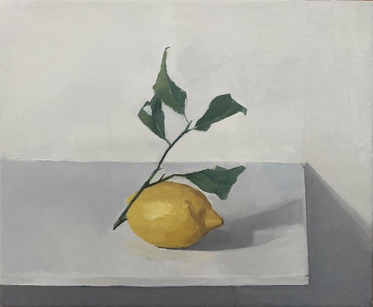 Lemon with Leaves