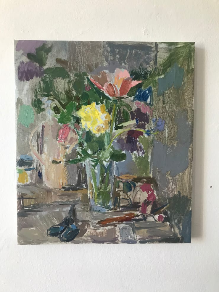 Yellow Rose and Pink Tulip