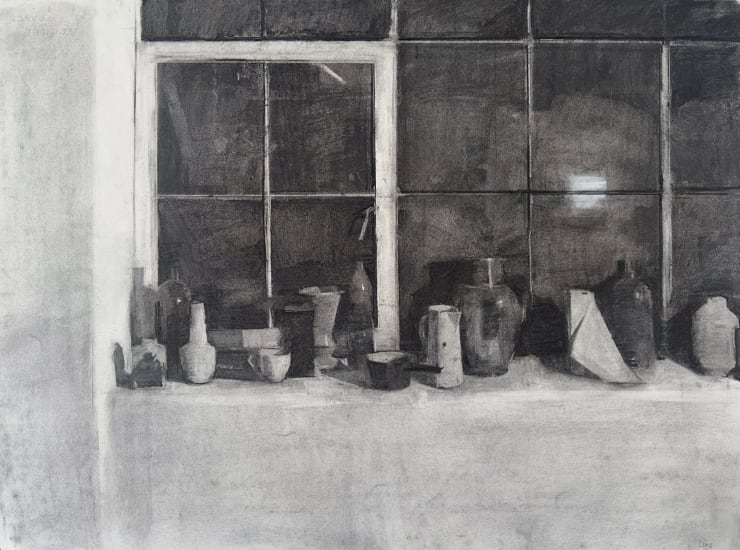 Winter Window at Night