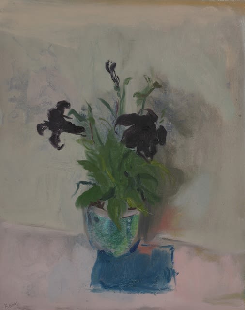 Serena Rowe Dark Petunia, 2021 Oil on board 50.5 x 40.5 cm