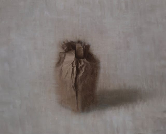 Martin Redmond Carrier, 2021 Oil on paper mounted on board 28 x 35 cm