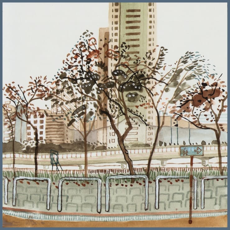 Wong, Stephen Chun Hei 黃進曦, Several Trees Outside Tai Wai Station, 2013