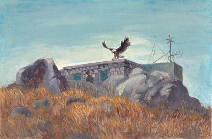 Wong, Stephen Chun Hei 黃進曦, 9/ He is Looking at the Eagle (Hut 08), 2014