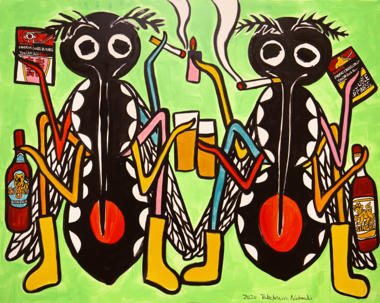 Nobuaki Takekawa Drinking and Smoking After Lunch, 2020 Acrylic on canvas 122 x 152.5 cm