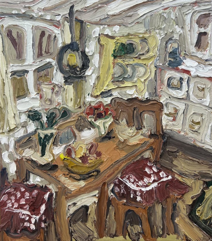 Erin Chaplin, Fruitbowl, Eggs and Green Flowers