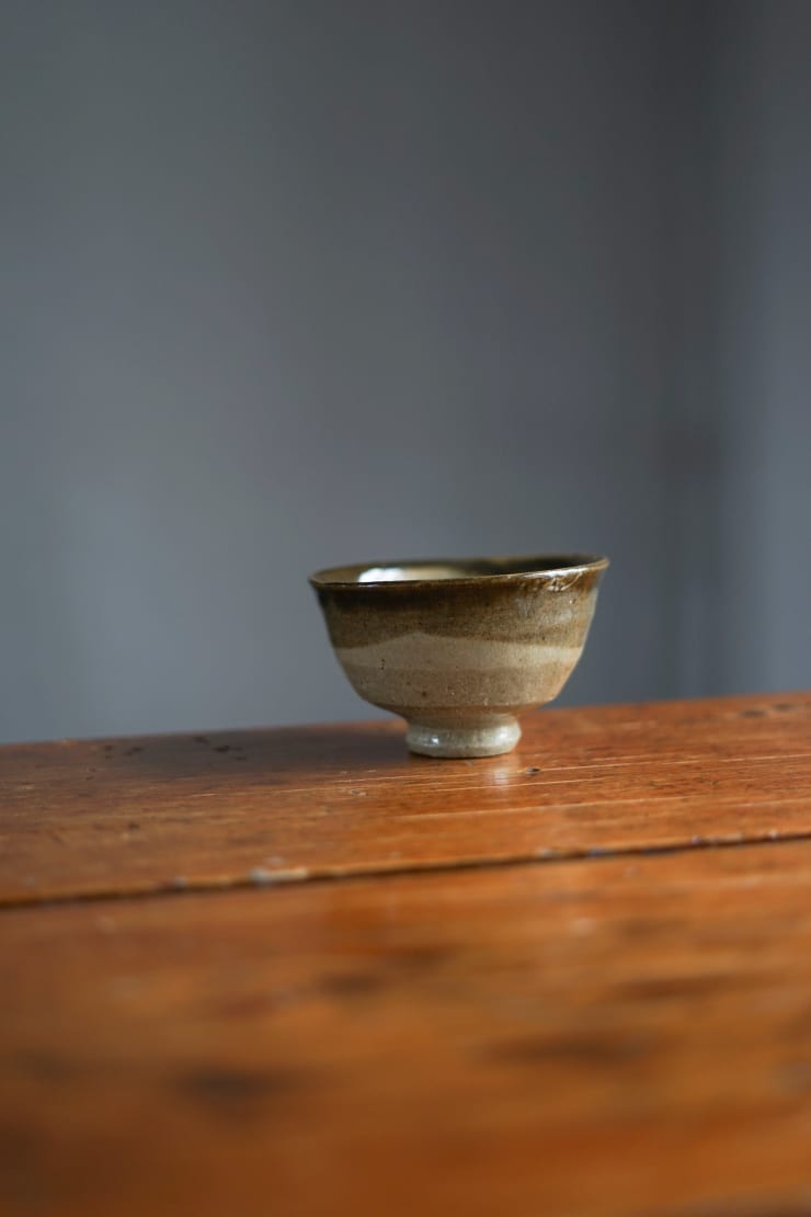 Shoji Hamada, Teabowl with Iron Rim, c1960s