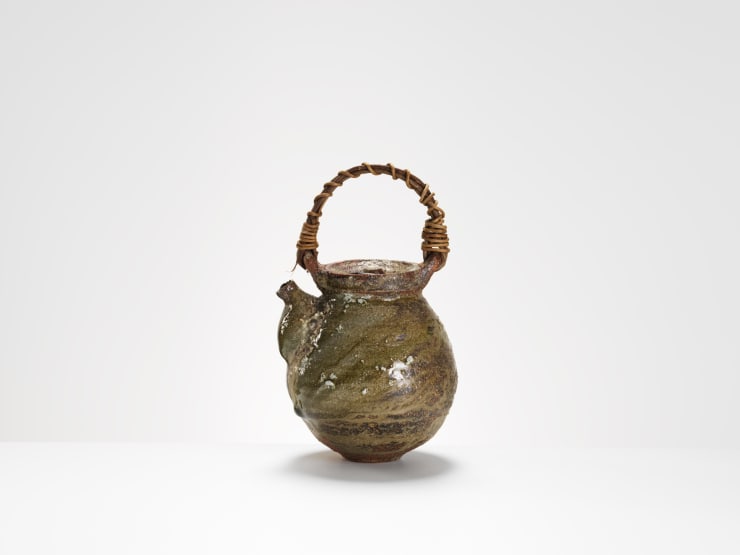 Akiko Hirai, Large Ash Glaze Dobin Teapot, 2017