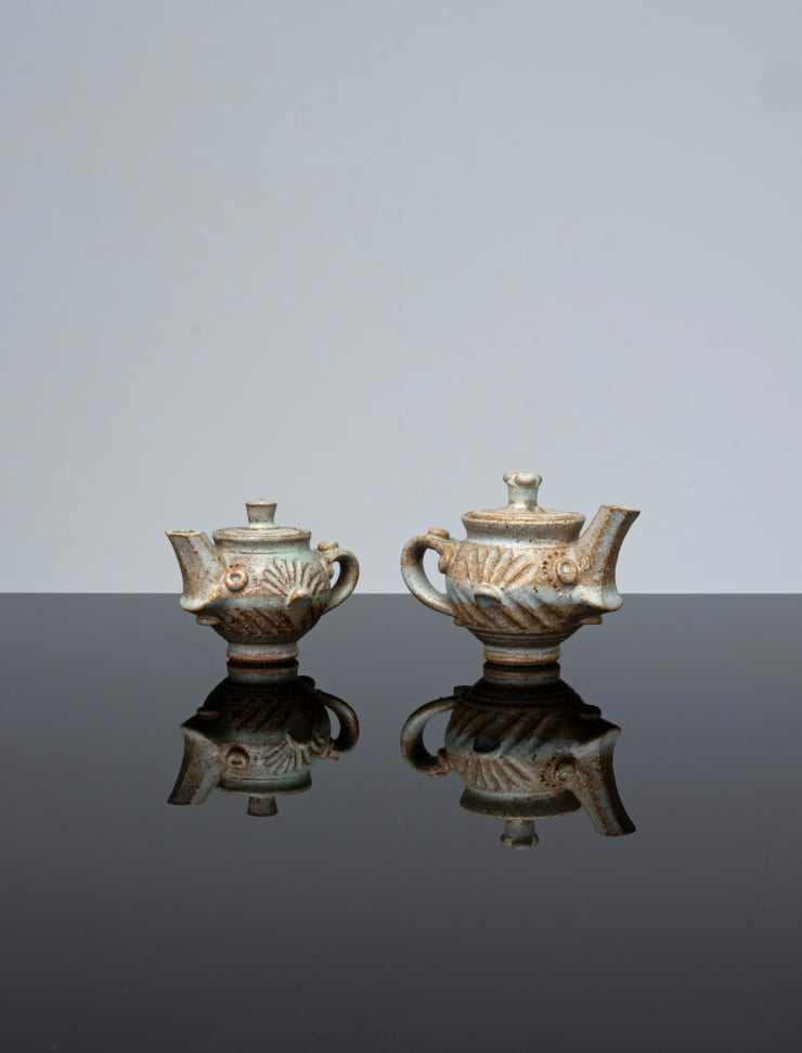 Ian Godfrey, Two Miniature Teapots, C1970s