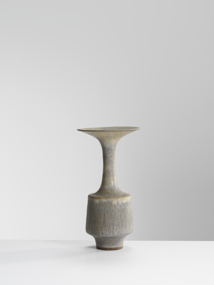 Lucie Rie, Bottle Vase with Flared Neck, 1972