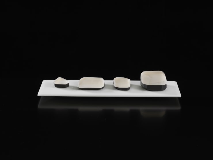 Andrea Walsh, Collection of Faceted Boxes, 2015