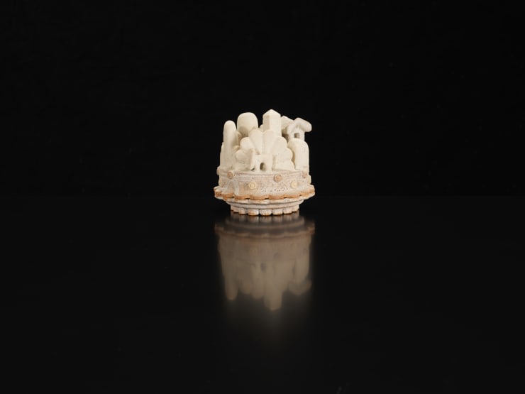Ian Godfrey, Lidded Vessel Cityscape, C1970s