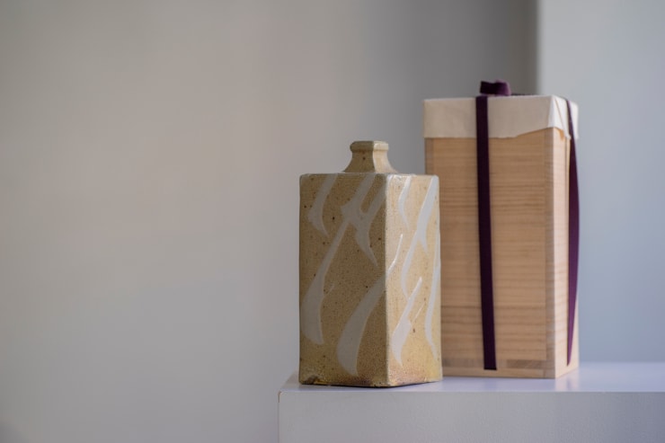 Shoji Hamada, Squared Bottle Vase, c. 1960s