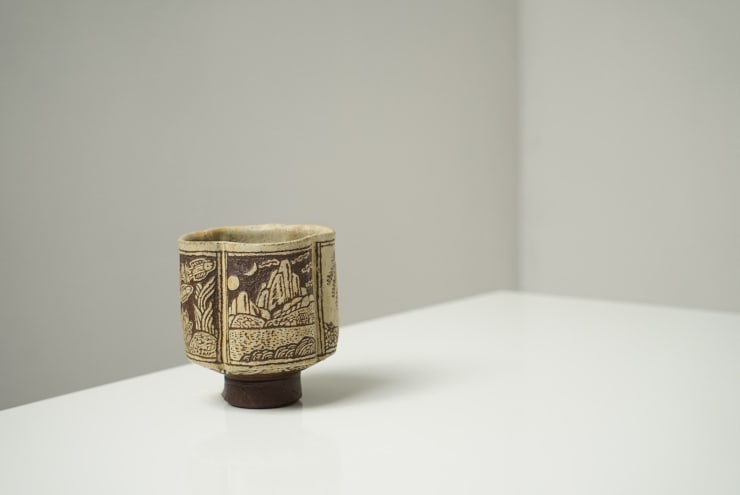 Ian Godfrey, Footed Bowl with Incised Decoration, c1970s