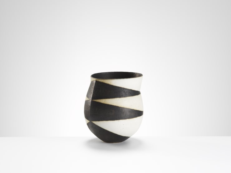 John Ward, black & white vessel