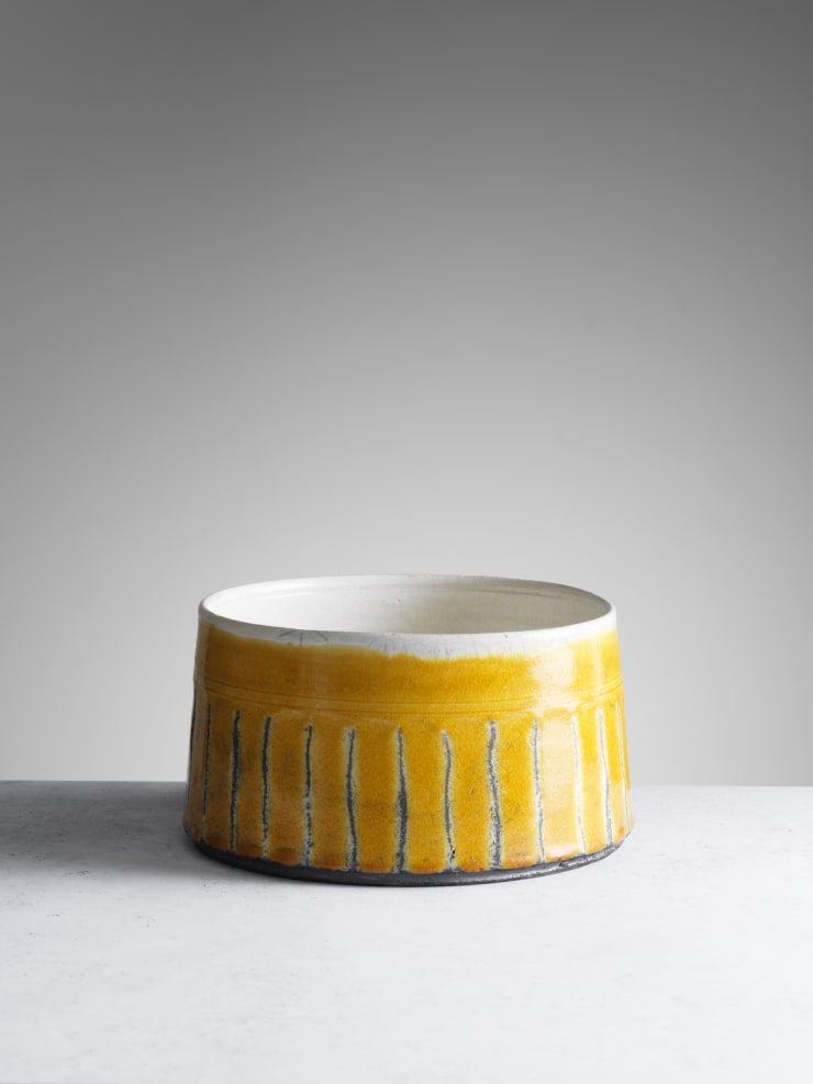 Inger Rokkjaer, Yellow Cylindrical Vessel, 2006