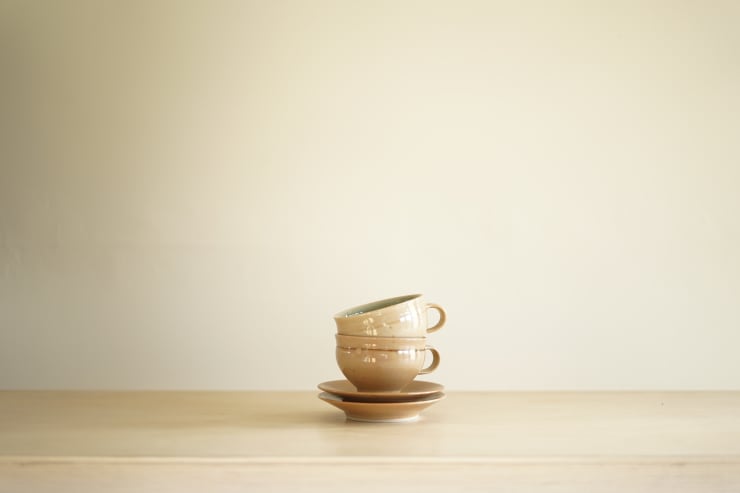 Gwyn Hanssen Pigott, Pair of Coffee Cups and Saucers